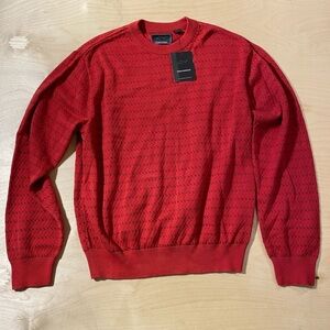 Greg Norman Collection Red Knit Sweater Medium (NQ)